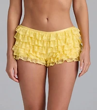 So Sweet Ruffled Lace Hot Shorts