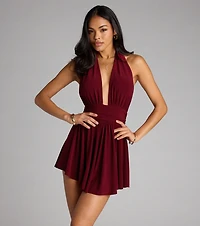 Kiss the Spotlight Halter Romper