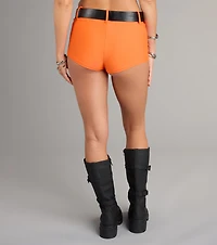 Cell Block Cutie Inmate Belted Hot Shorts