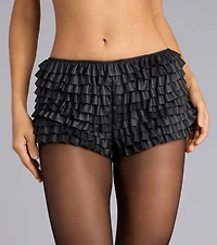 Cheeky Flirt Ruffle Shorts
