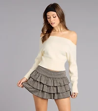 Check Me Out Ruffle Mini Skort