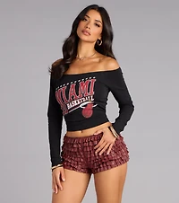 Cheeky Flirt Ruffle Shorts