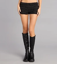 Shimmer Babe Glitter Ruffle Shorts