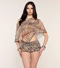 Wild Style Animal Print Hot Shorts