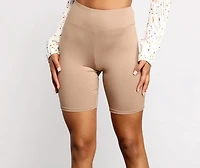 Taking Knit Easy Biker Shorts