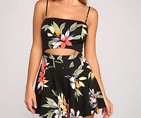 Embraced Florals Cutout Romper