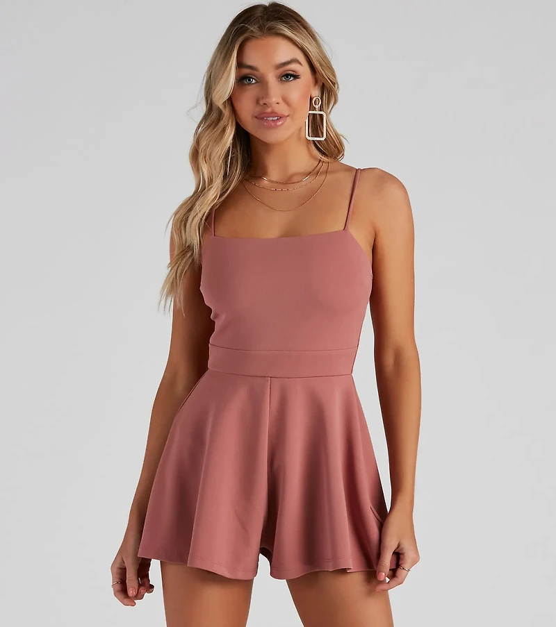 Take Me To Capri Square Neck Romper