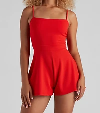 Take Me To Capri Square Neck Romper