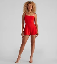 Take Me To Capri Square Neck Romper