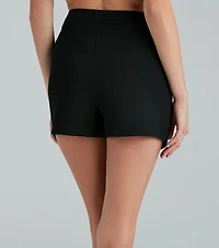 Style Notes Ponte Cargo Mini Skort