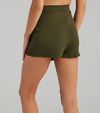 Style Notes Ponte Cargo Mini Skort