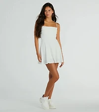 My Sweet Era Cowl Neck Eyelet Lace Romper