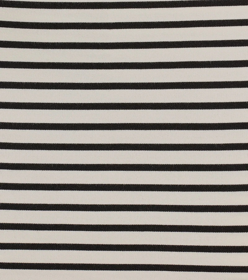 Effortless Vibing High-Rise Belted Striped Ponte Skort
