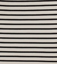 Effortless Vibing High-Rise Belted Striped Ponte Skort