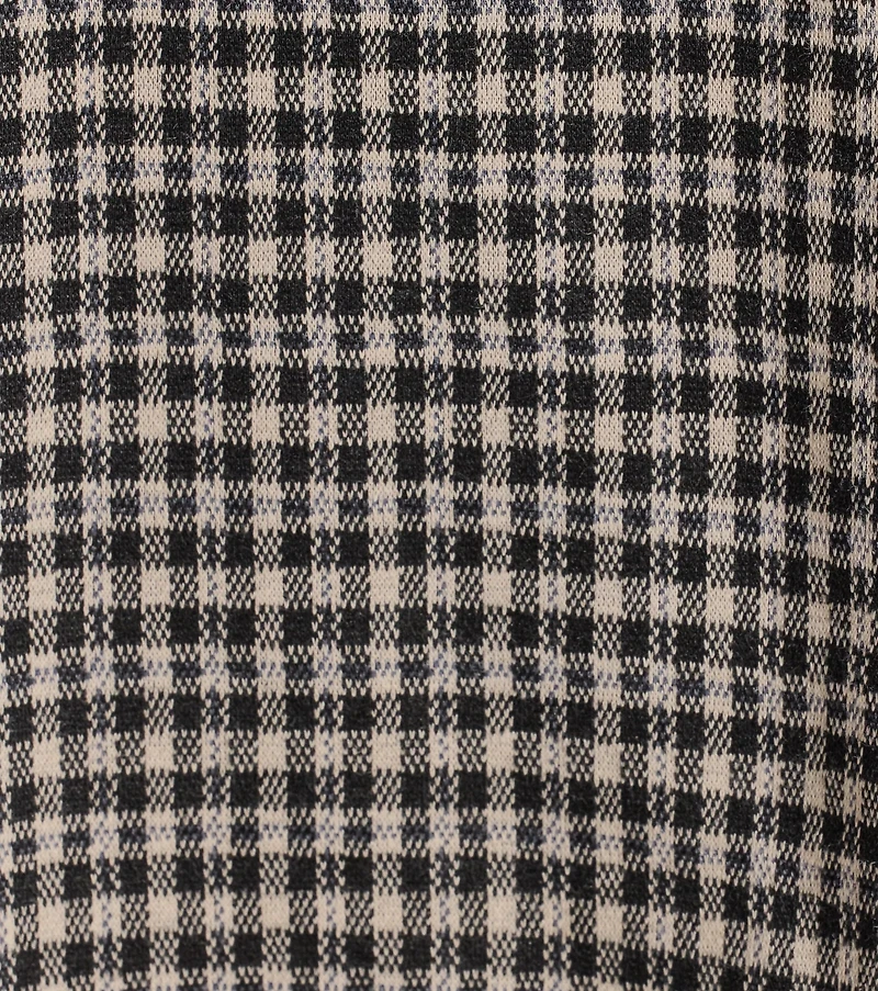 Preppy Glam Strapless Pleated Plaid Romper