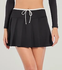 Flirty Sport High-Rise Pleated Mini Skort