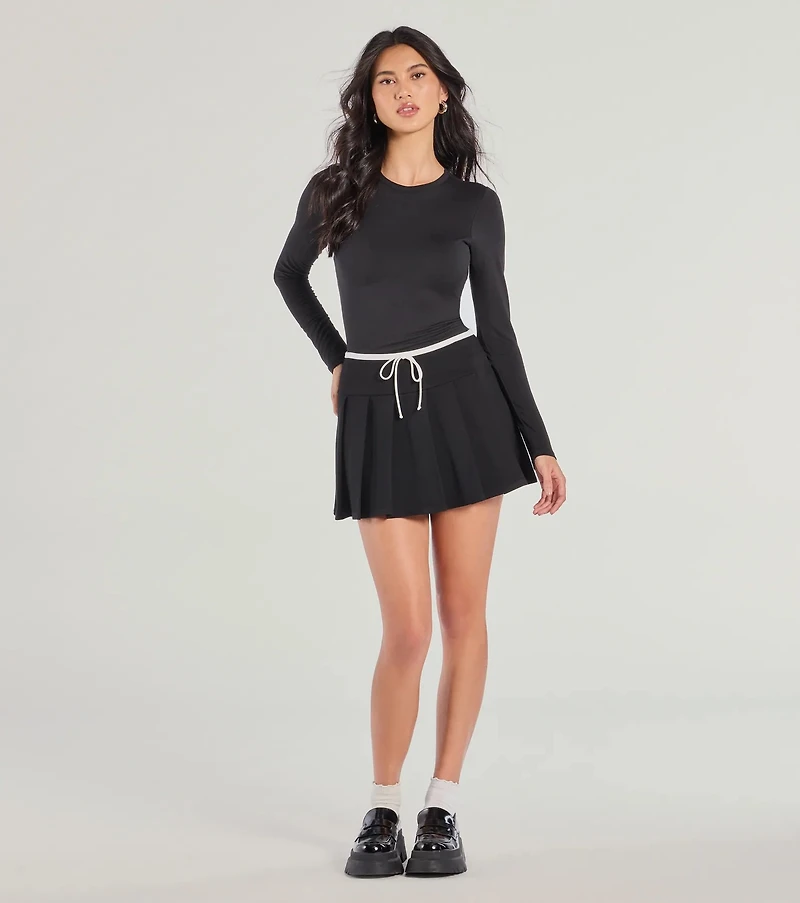 Flirty Sport High-Rise Pleated Mini Skort