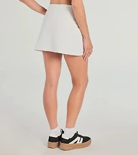 Admirable Style High-Rise Ponte Mini Skort
