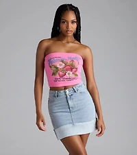 Feeling Fun Cuffed Denim Mini Skirt