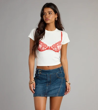 Falling For Denim Mini Skirt