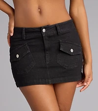 Effortlessly Iconic Denim Mini Skirt