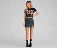 Forever Trendy Denim Mini Skirt