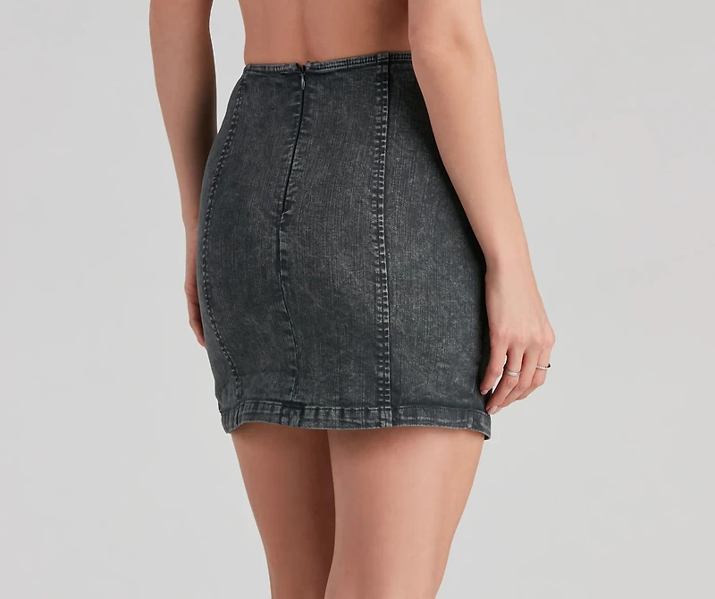 Forever Trendy Denim Mini Skirt