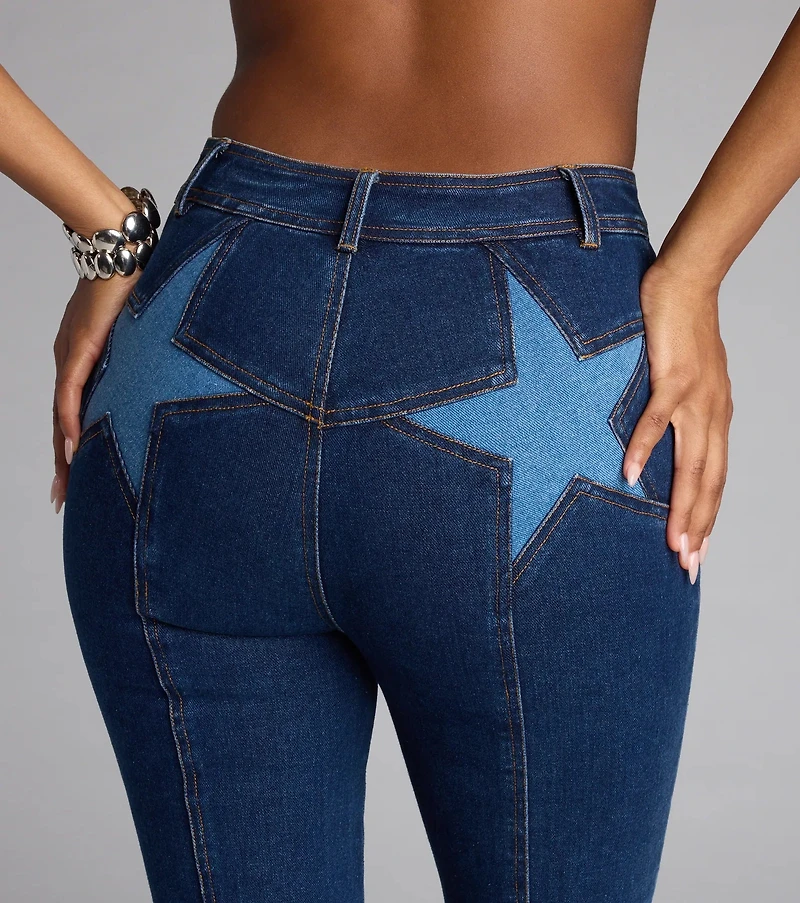 Such A Firecracker Mid-Rise Star Pocket Denim Jeans