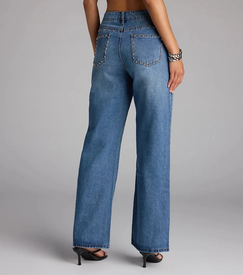 Stud Game Strong Mid-Rise Denim Jeans