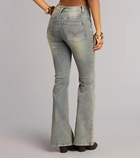 Off Duty Shape Mid-Rise Flare Denim Jeans
