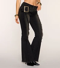 Downtown Edge Frayed Flare Jeans