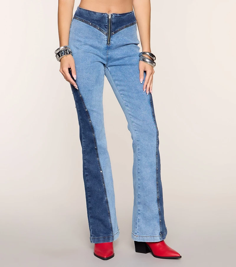 Curve Code Flare Denim Jeans