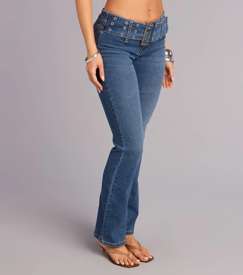 Off Duty Attitude Bootcut Denim Jeans