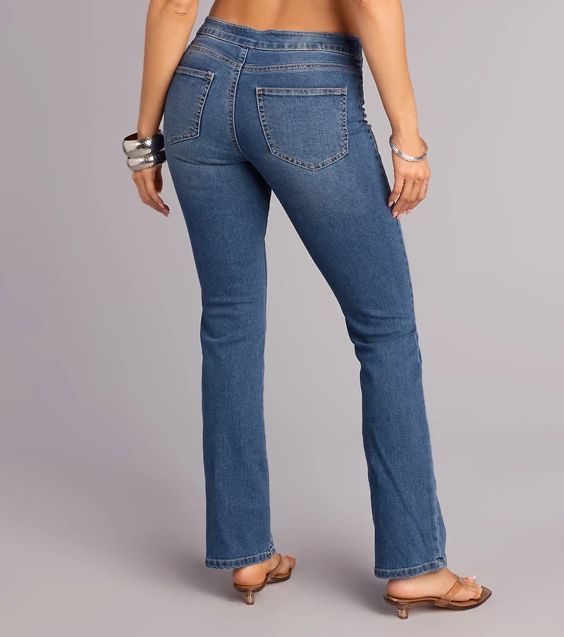 Off Duty Attitude Bootcut Denim Jeans