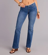 Undone Edge Low Rise Bootcut Jeans