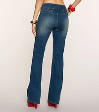 Trendy Vibe Mid-Rise Flare Jeans