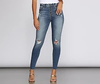 Bella Super High Rise Skinny Ankle Jeans