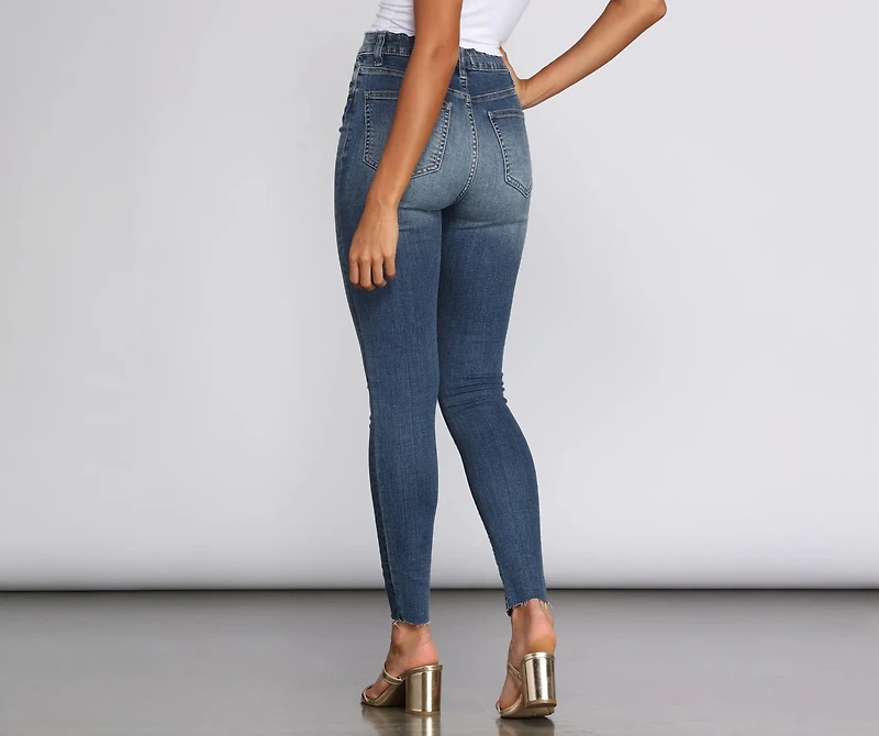 Bella Super High Rise Skinny Ankle Jeans