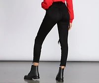 Bella Super High Rise Destructed Jeans