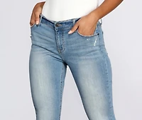 Jude Mid Rise Skinny Jeans