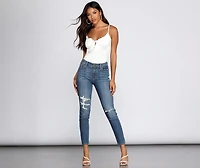 Clara High Waist Cropped Jeans