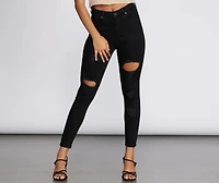 Take Me To The Edge Cropped Jeans