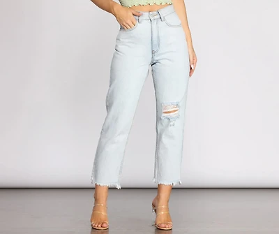 High Rise Cropped Jeans
