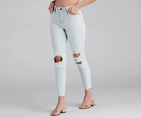 High-Rise Chic Style Skinny Jeans
