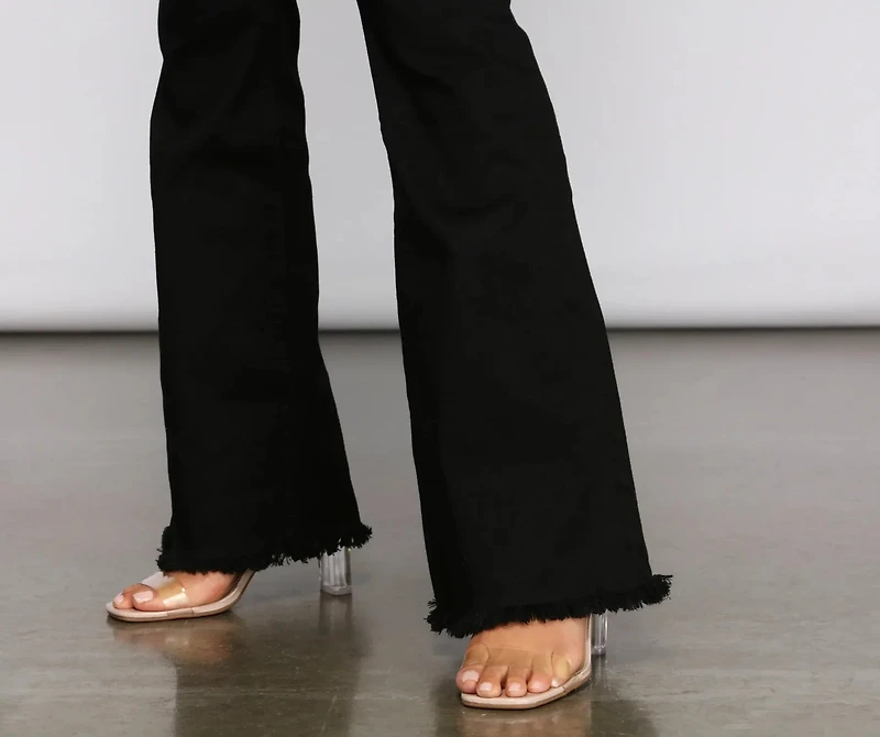 Walk It Out Style High-Rise Flared Jeans