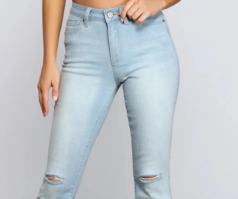 Walk It Out Style High-Rise Flared Jeans
