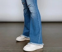Walk It Out Style High-Rise Flared Jeans