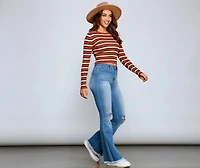 Walk It Out Style High-Rise Flared Jeans