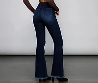 Walk It Out Style High-Rise Flared Jeans