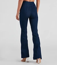 Slay High-Rise Flare Denim Pants